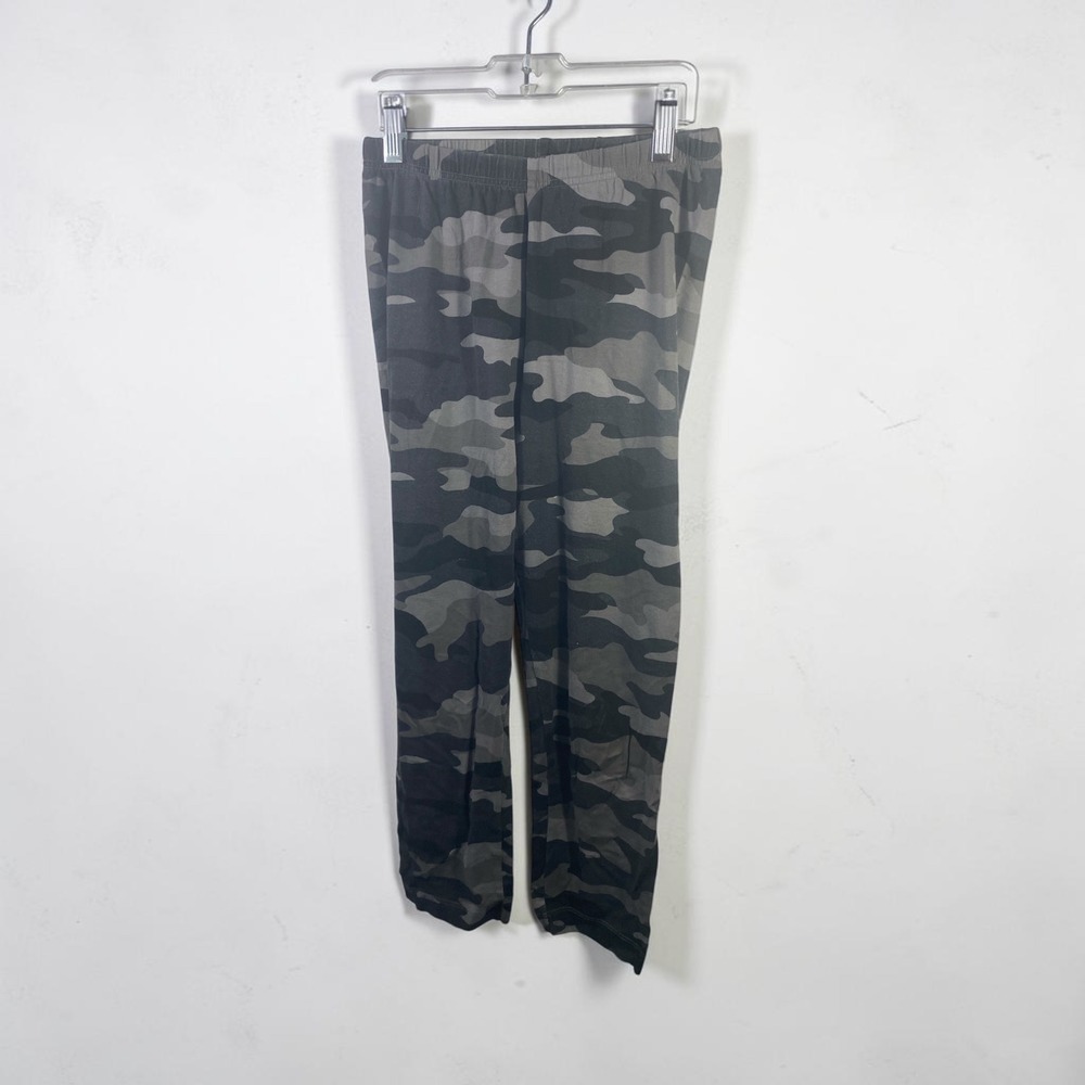 Old Navy Womens Gray Camo Pajama Pants Size S Cotton Stretch Sleepwear Lounge